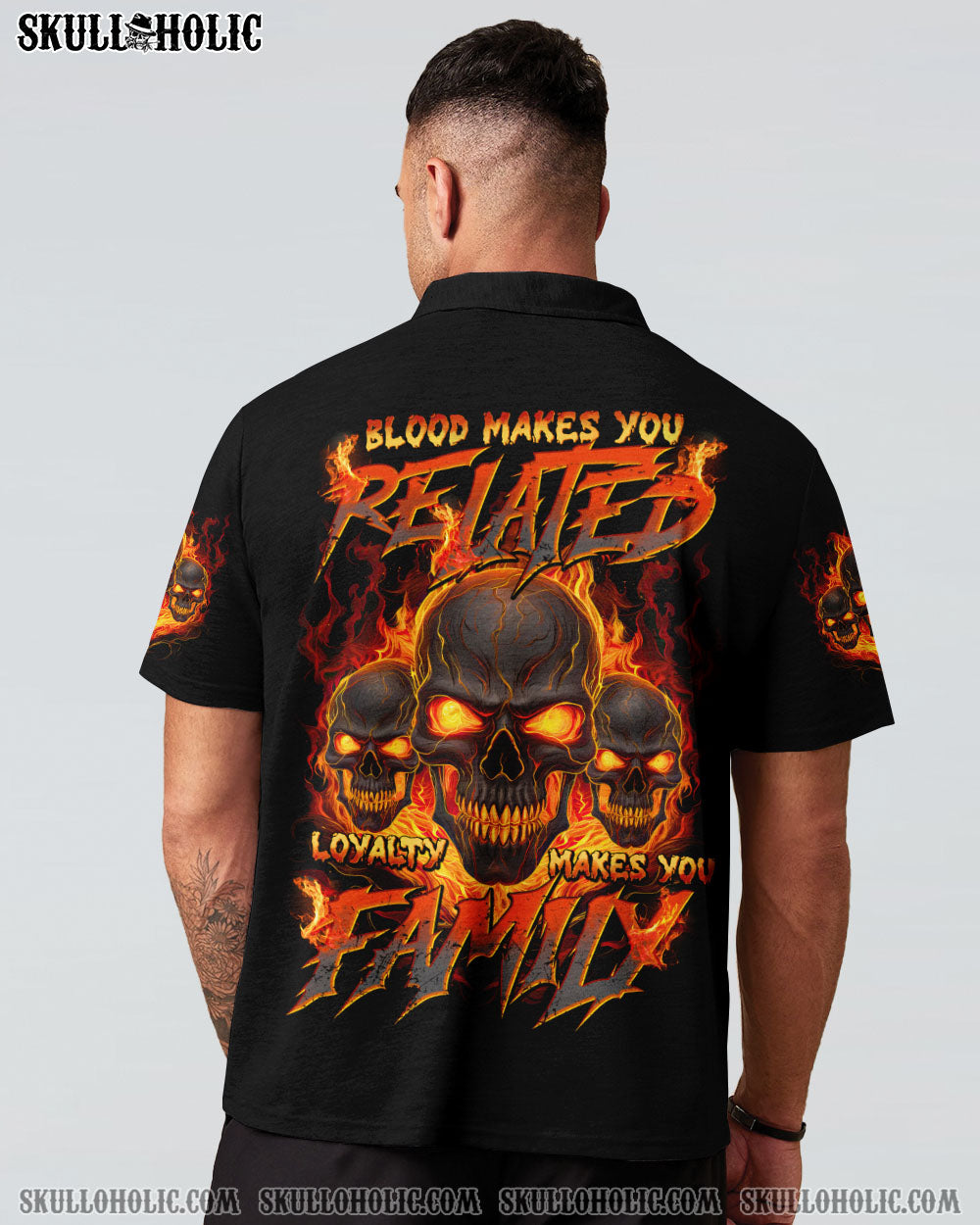 BLISSCORNERS LOYALTY MAKES YOU FAMILY SKULL ALL OVER PRINT
