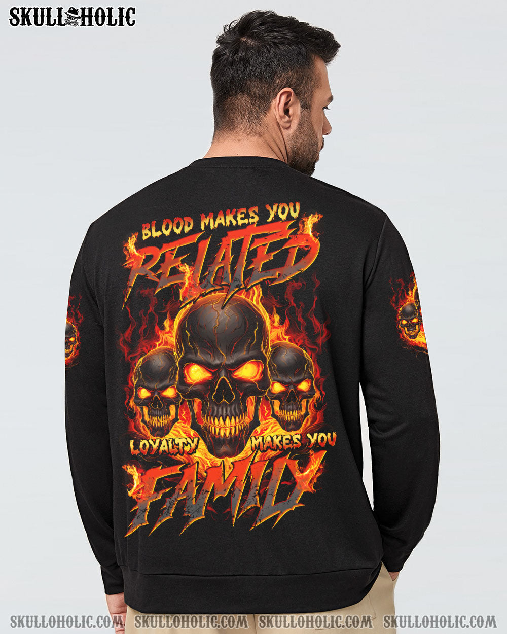 BLISSCORNERS LOYALTY MAKES YOU FAMILY SKULL ALL OVER PRINT
