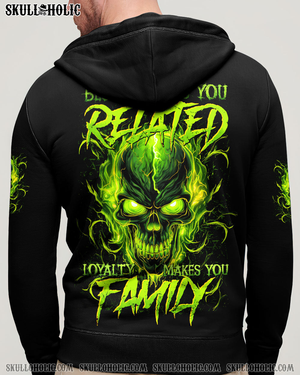 BLISSCORNERS LOYALTY MAKES YOU FAMILY SKULL ALL OVER PRINT
