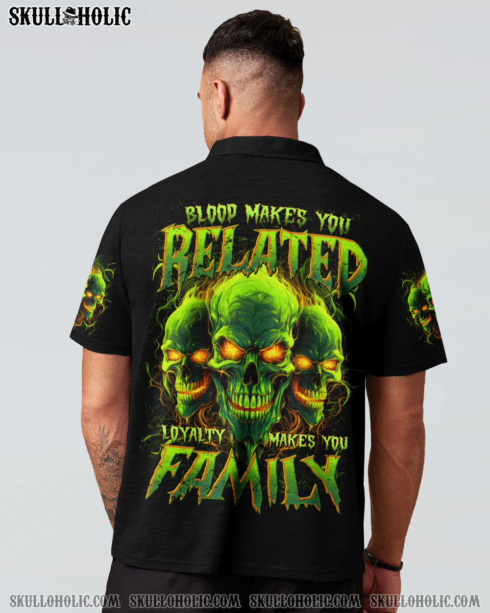 BLISSCORNERS LOYALTY MAKES YOU FAMILY SKULL ALL OVER PRINT