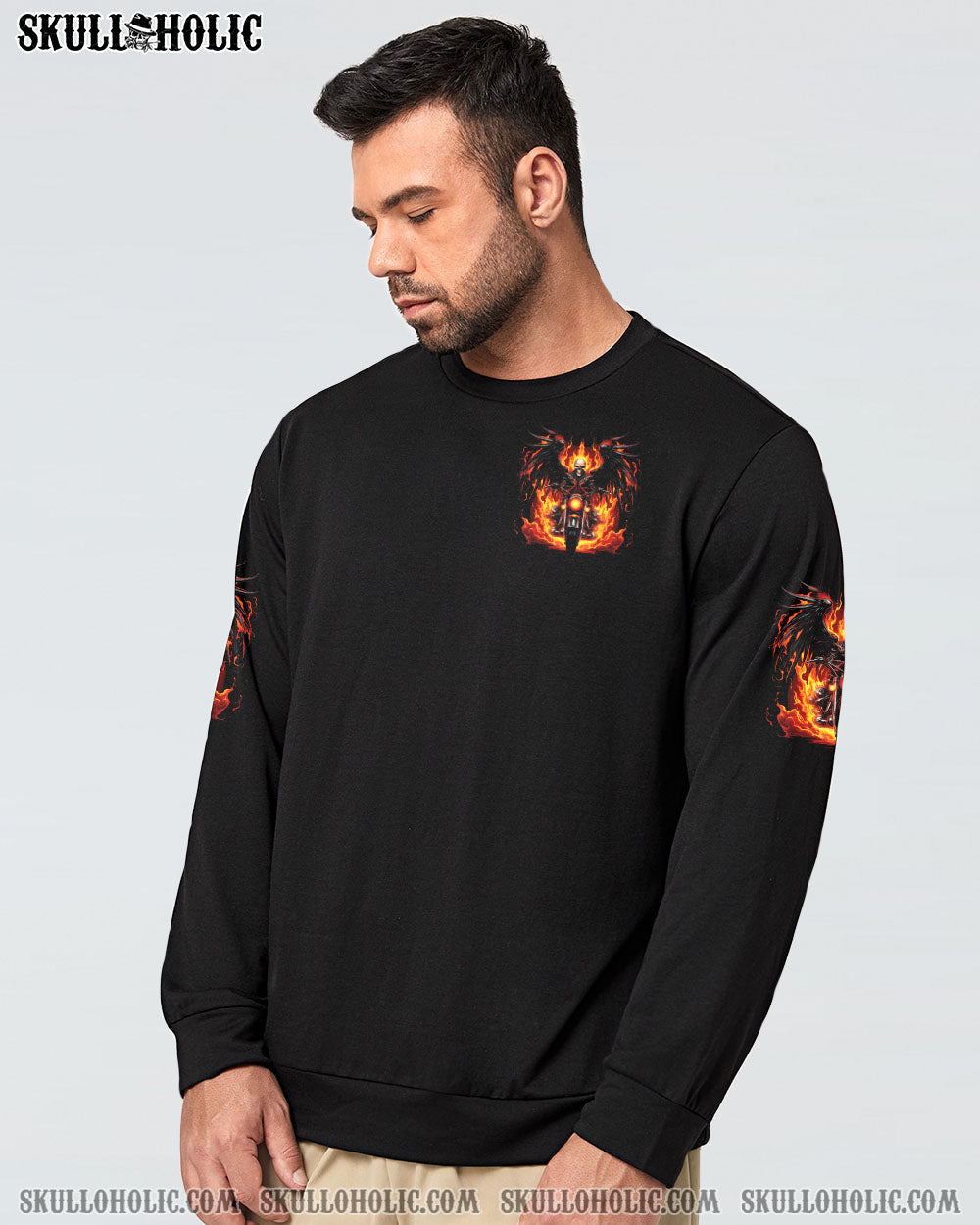 BLISSCORNERS DON'T MESS WITH OLD BIKERS SKULL ALL OVER PRINT