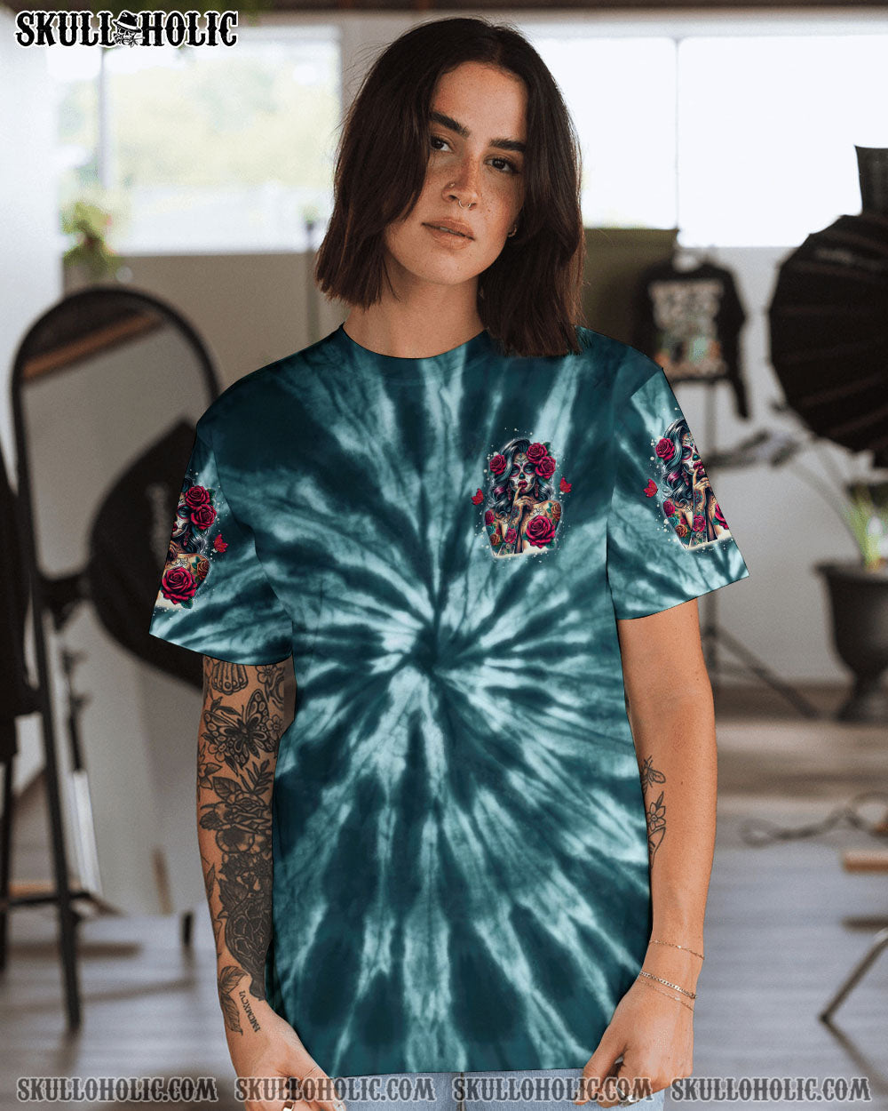 BLISSCORNERS DON'T TRY TO FIGURE ME OUT TIE DYE ALL OVER PRINT