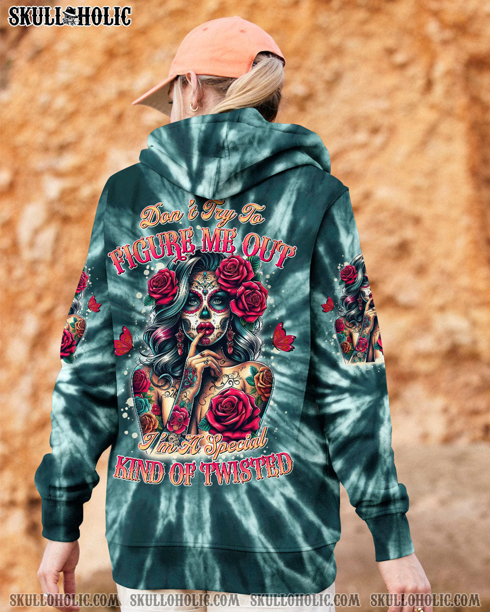 BLISSCORNERS DON'T TRY TO FIGURE ME OUT TIE DYE ALL OVER PRINT