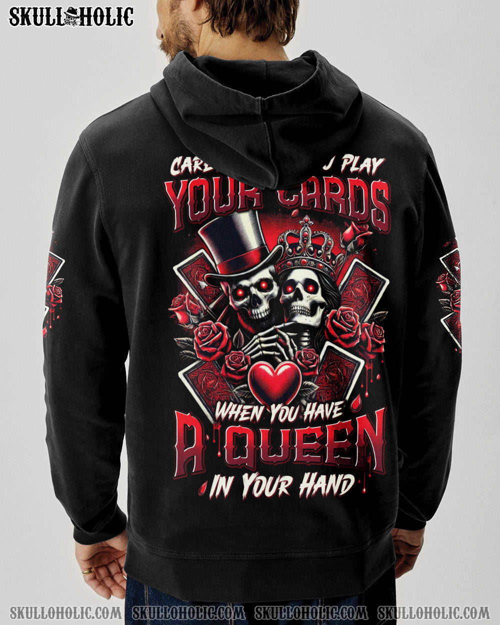 BLISSCORNERS YOU HAVE A QUEEN IN YOUR HAND SKULL ALL OVER PRINT
