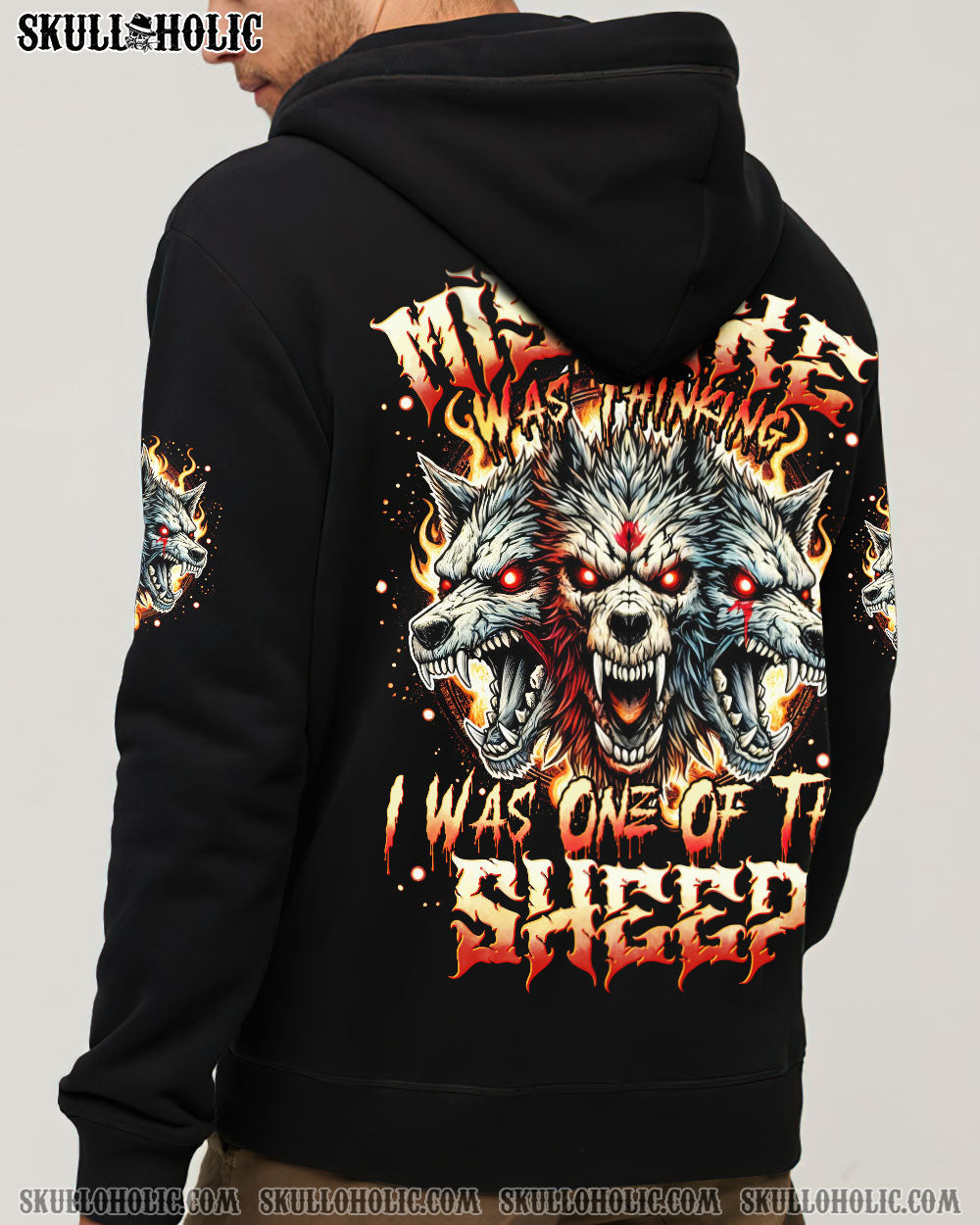 BLISSCORNERS YOUR FIRST MISTAKE SKULL WOLF ALL OVER PRINT