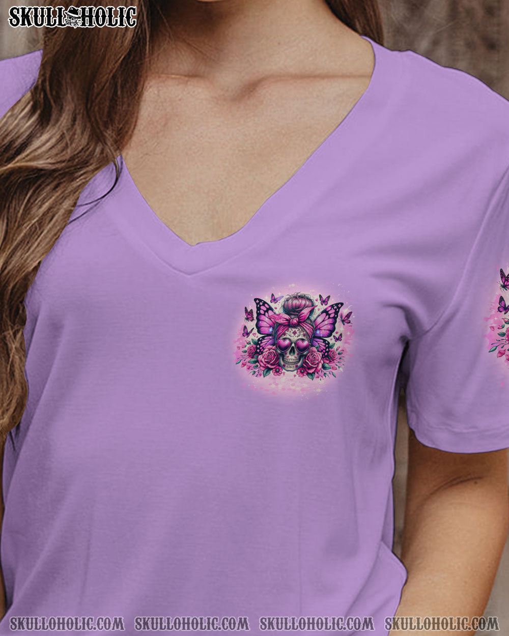 BLISSCORNERS BEFORE YOU DO ME WRONG MESSY BUN SKULL ALL OVER PRINT
