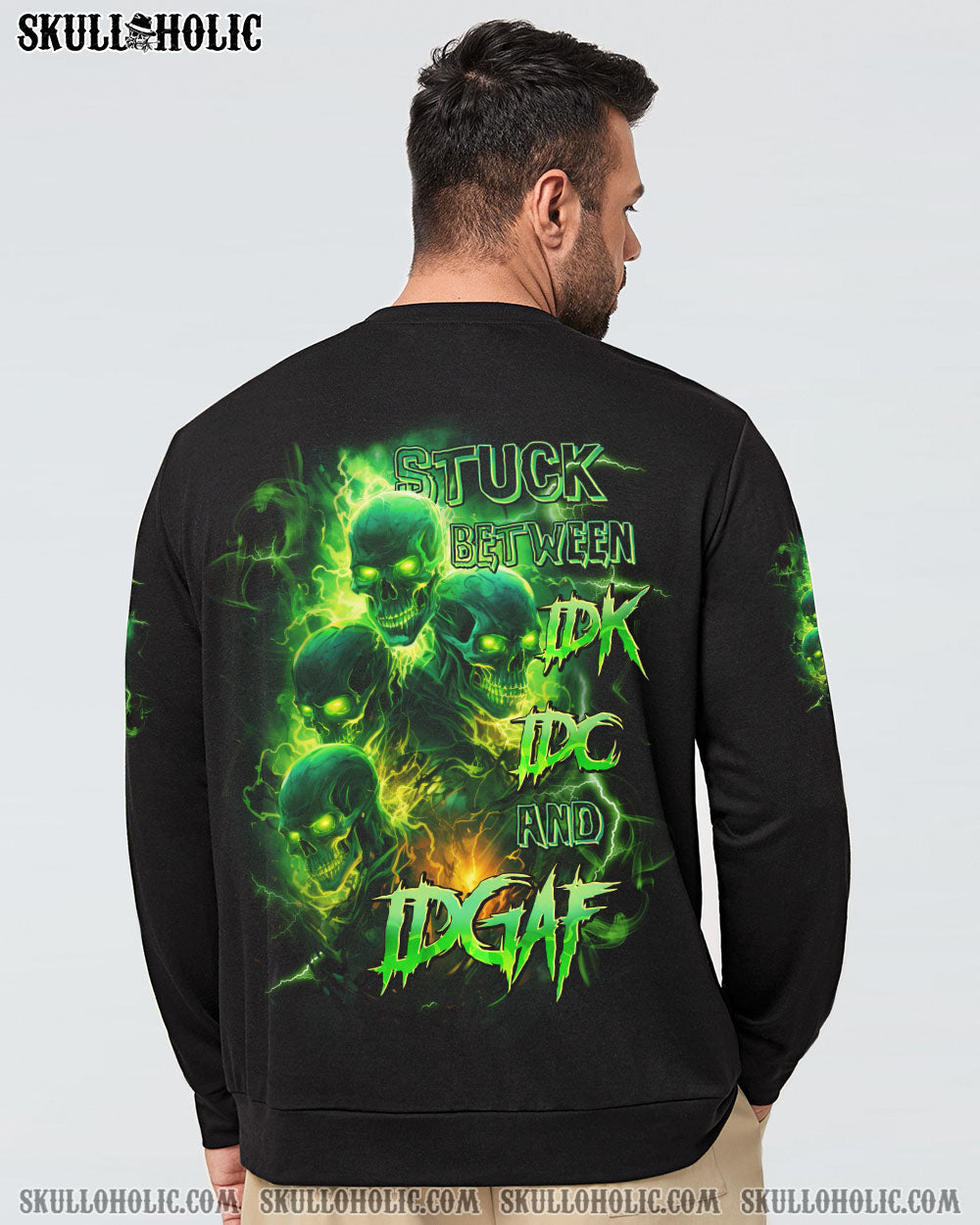 BLISSCORNERS STUCK BETWEEN IDK IDC AND IDGAF ALL OVER PRINT