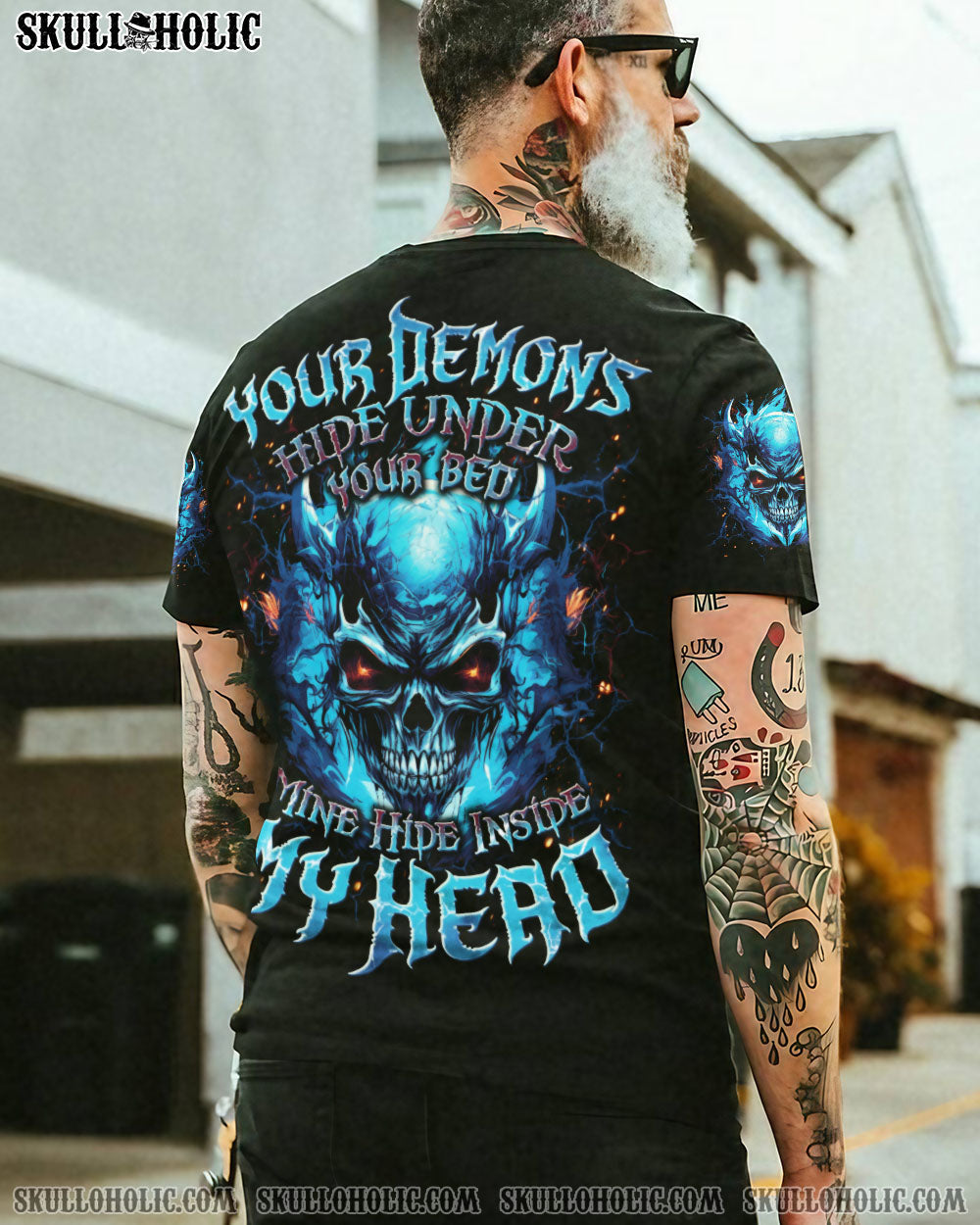 BLISSCORNERS YOUR DEMONS HIDE UNDER YOUR BED ALL OVER PRINT