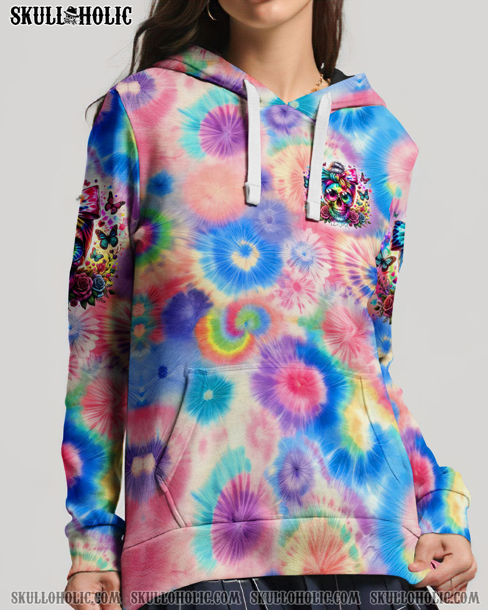 BLISSCORNERS HELLO DARKNESS MY OLD FRIEND MESSY BUN ALL OVER PRINT