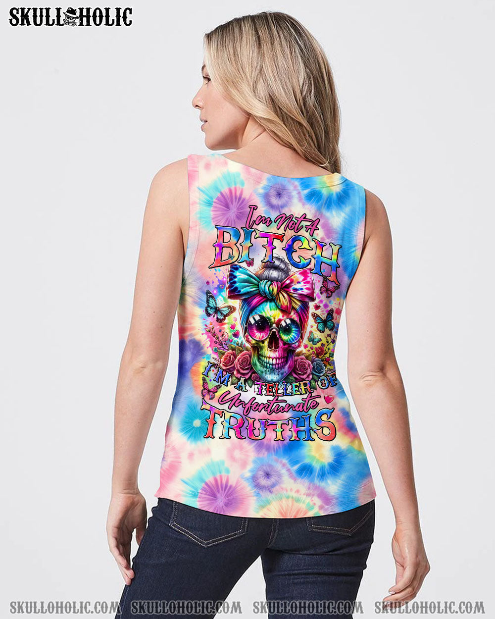 BLISSCORNERS HELLO DARKNESS MY OLD FRIEND MESSY BUN ALL OVER PRINT