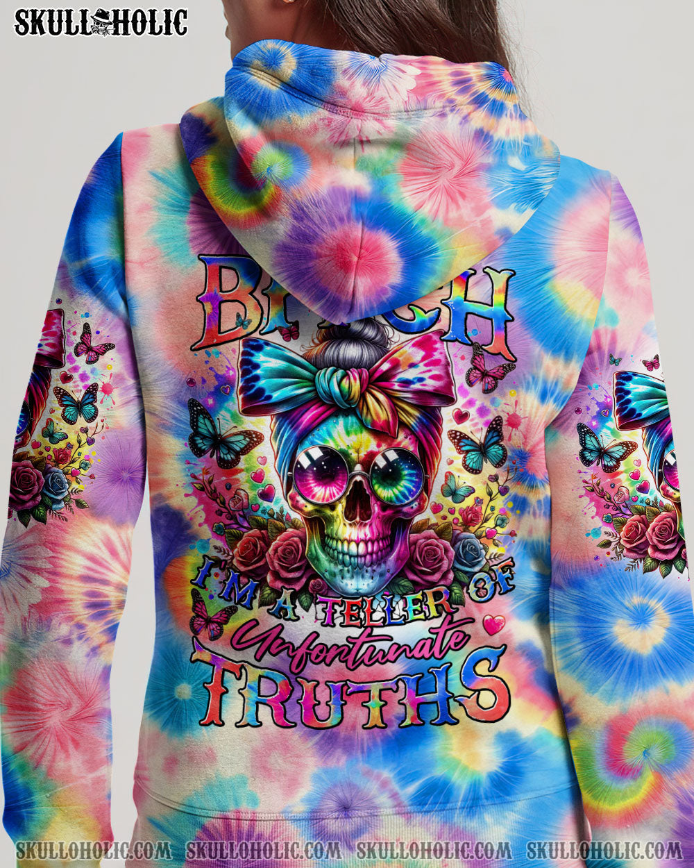 BLISSCORNERS HELLO DARKNESS MY OLD FRIEND MESSY BUN ALL OVER PRINT