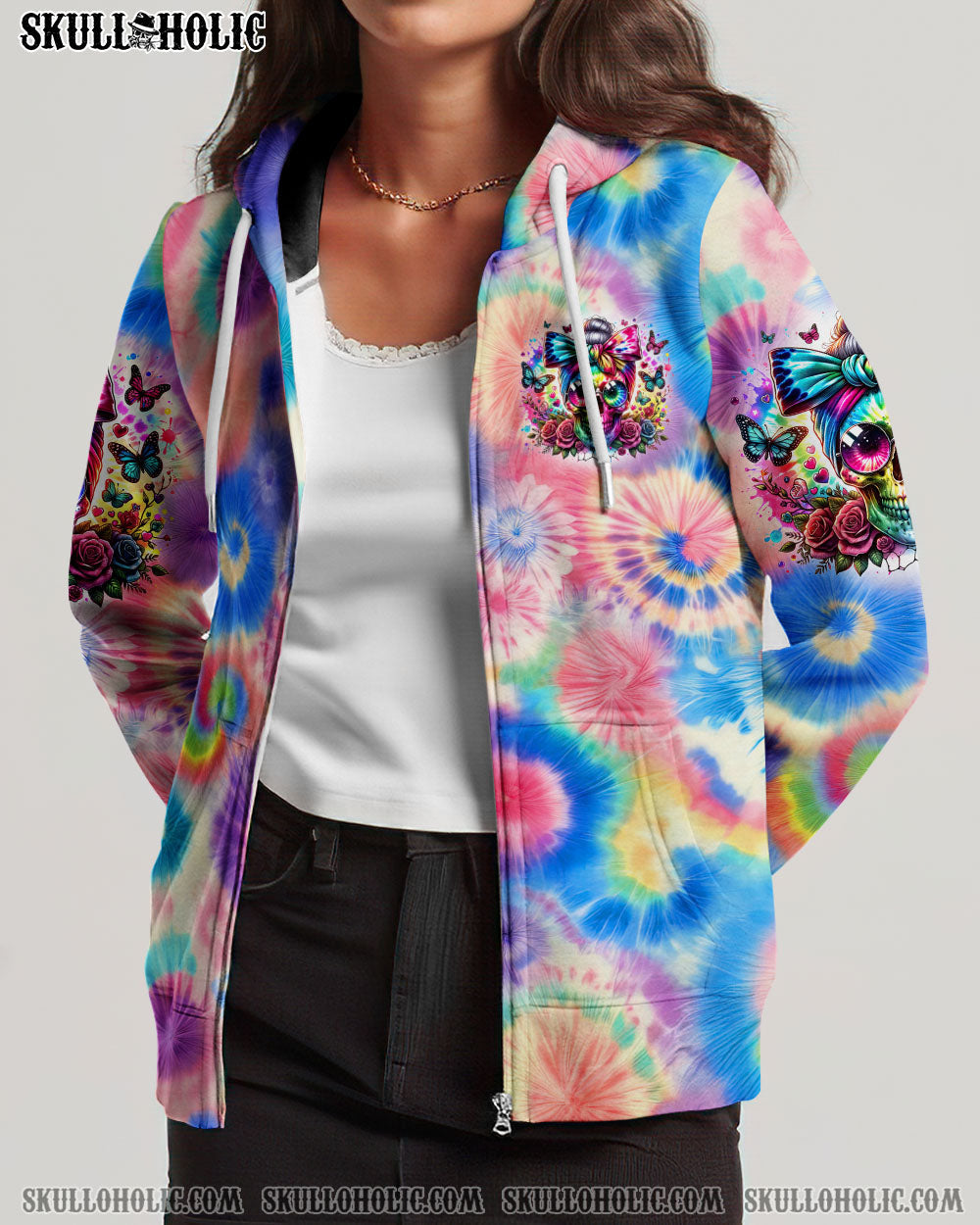 BLISSCORNERS HELLO DARKNESS MY OLD FRIEND MESSY BUN ALL OVER PRINT
