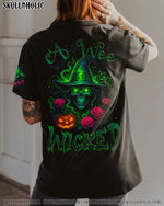 BLISSCORNERS A WEE BIT WICKED SKULL HALLOWEEN ALL OVER PRINT