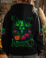 BLISSCORNERS A WEE BIT WICKED SKULL HALLOWEEN ALL OVER PRINT