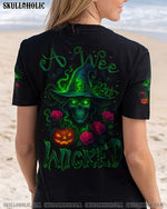 BLISSCORNERS A WEE BIT WICKED SKULL HALLOWEEN ALL OVER PRINT