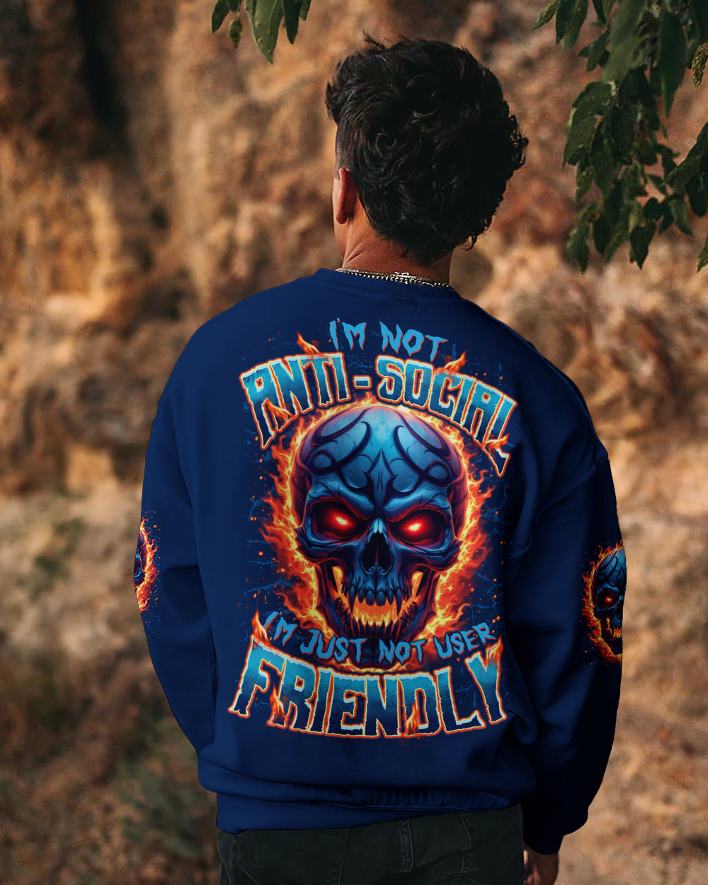 BLISSCORNERS I’M NOT ANTI SOCIAL ALL OVER PRINT