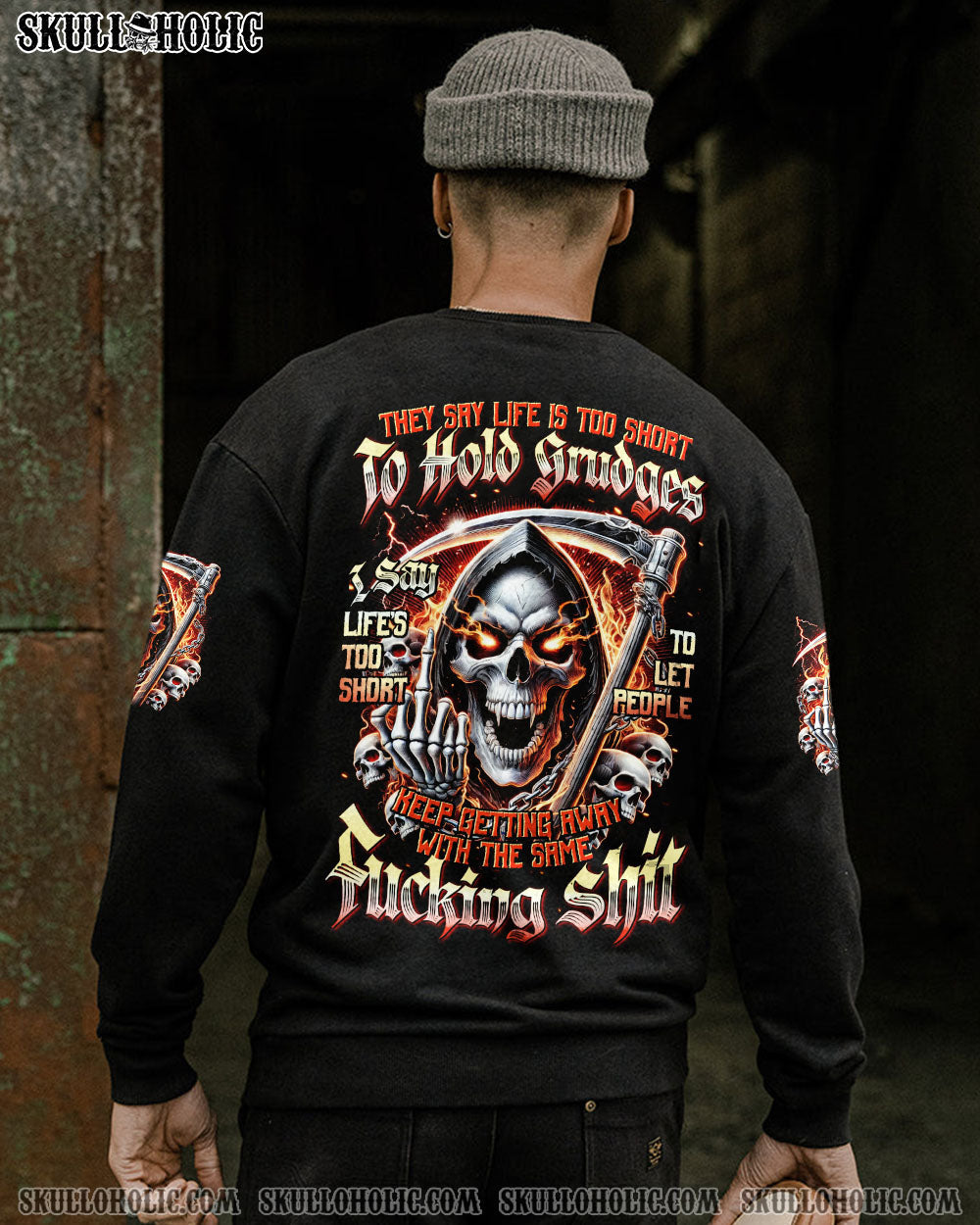 BLISSCORNERS THEY SAY LIFE IS TOO SHORT TO HOLD GRUDGES ALL OVER PRINT