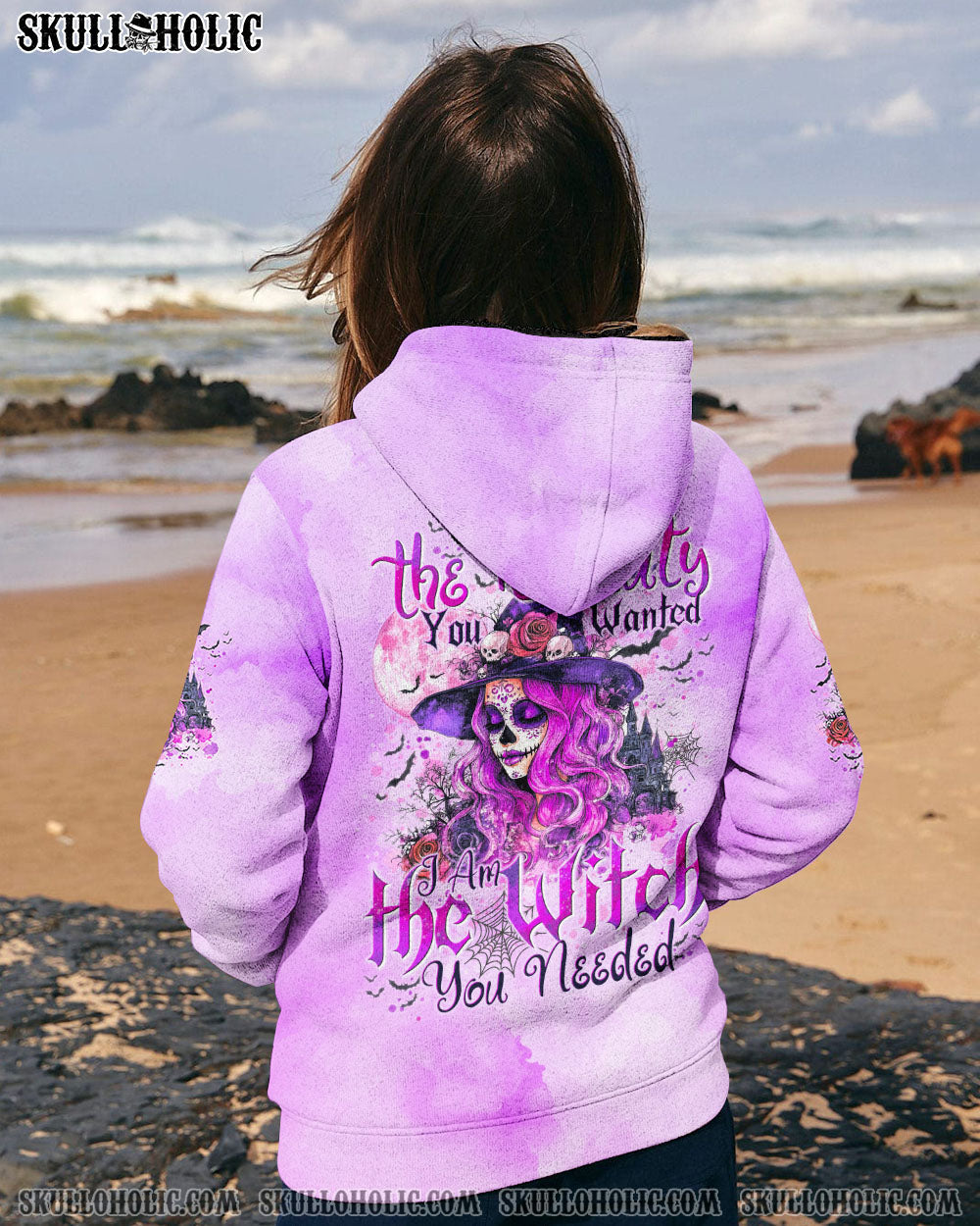 BLISSCORNERS I AM THE WITCH SKULL HALLOWEEN ALL OVER PRINT