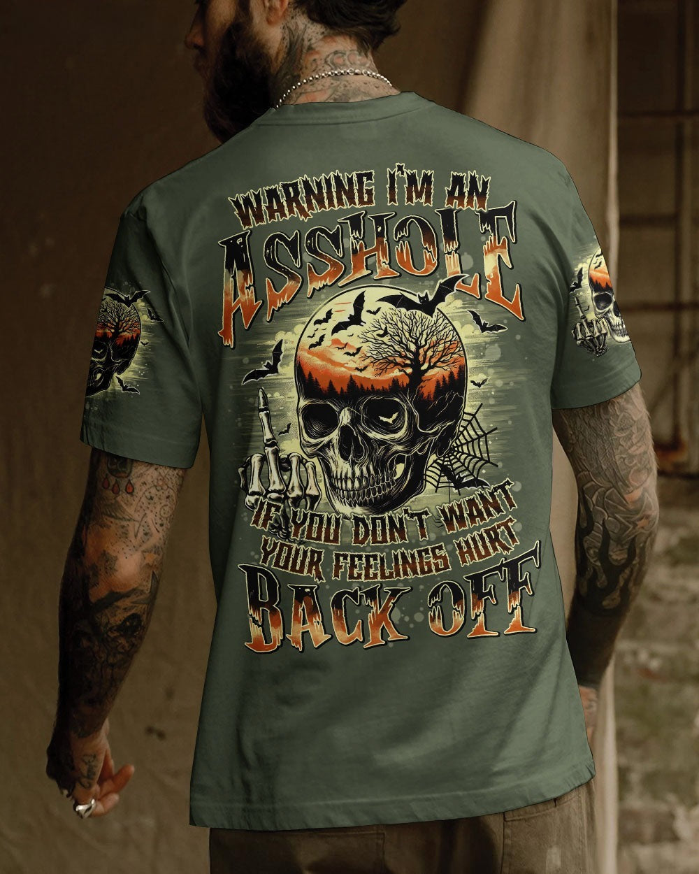 BLISSCORNERS WARNING I'M AN A SKULL ALL OVER PRINT