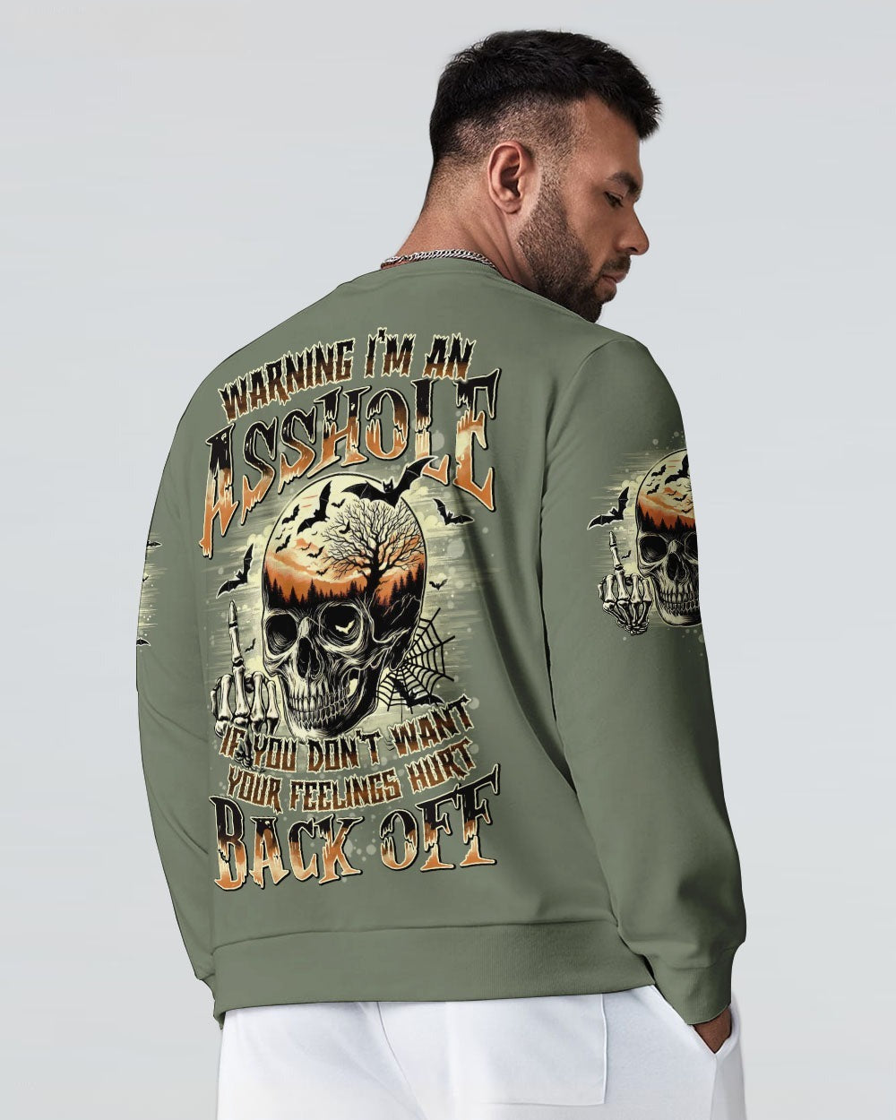 BLISSCORNERS WARNING I'M AN A SKULL ALL OVER PRINT