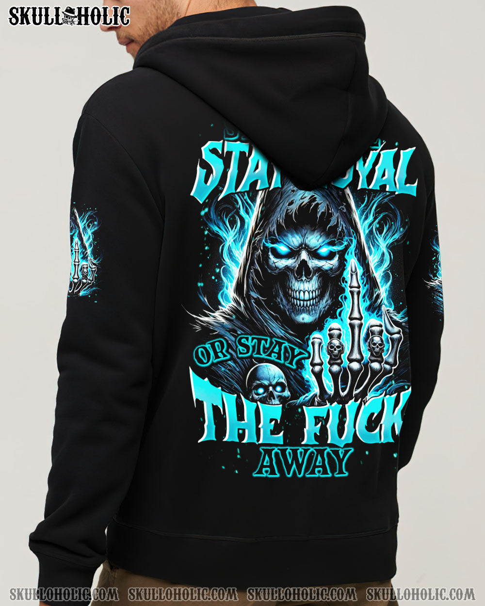 BLISSCORNERS STAY REAL STAY LOYAL SKULL ALL OVER PRINT