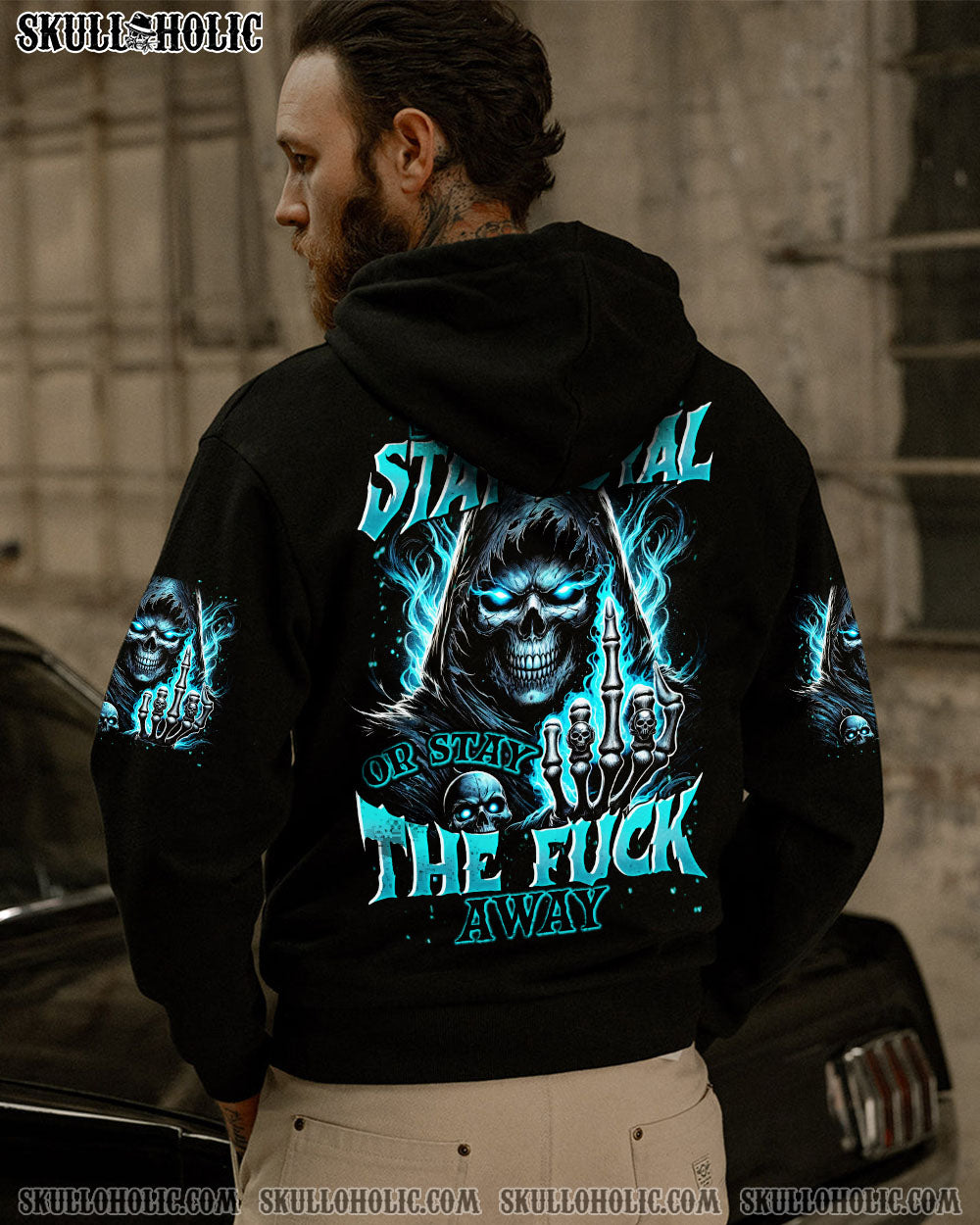 BLISSCORNERS STAY REAL STAY LOYAL SKULL ALL OVER PRINT