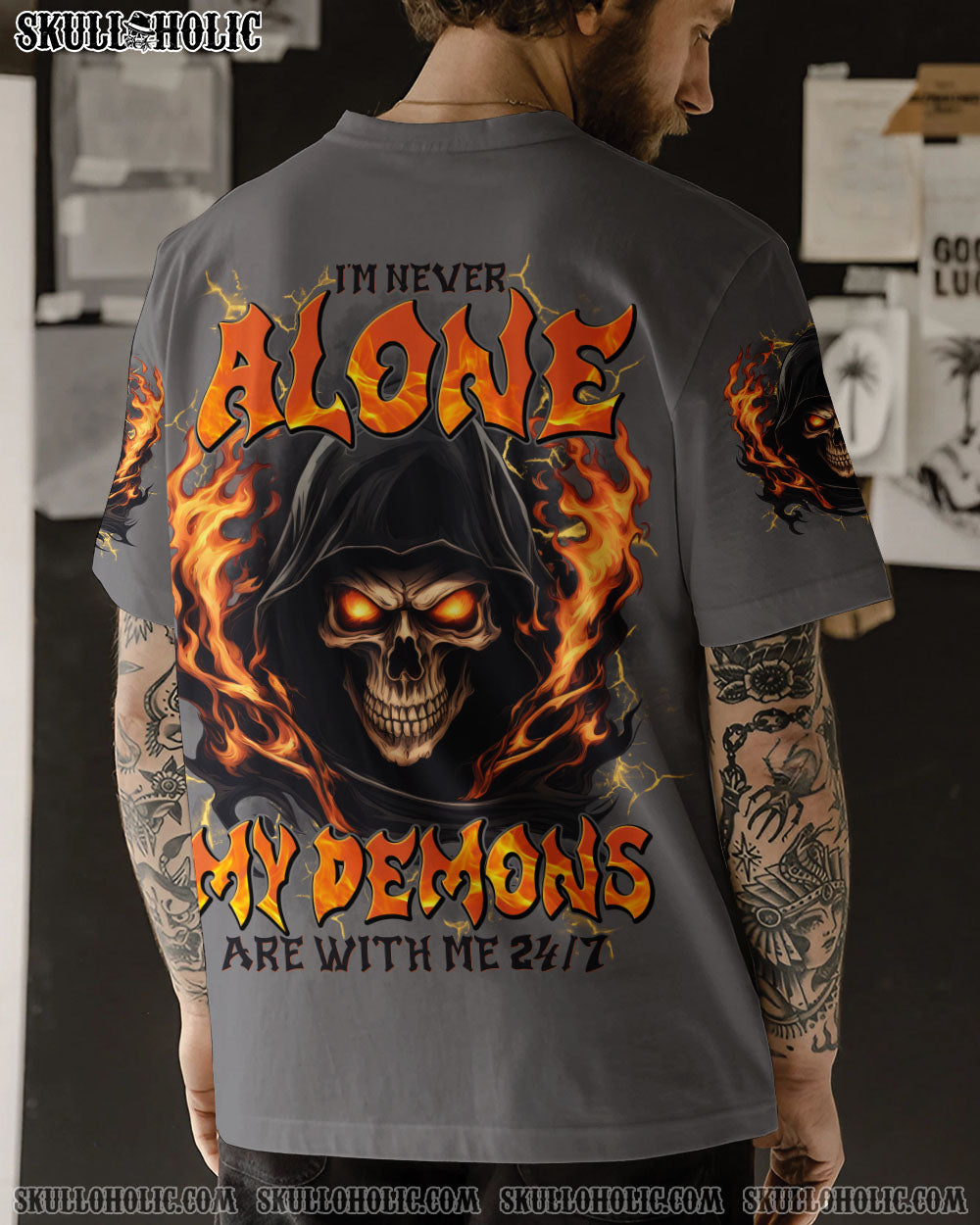 BLISSCORNERS I'M NEVER ALONE ALL OVER PRINT