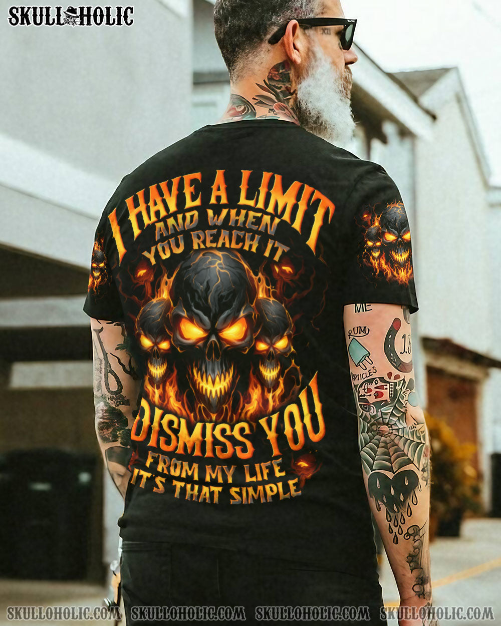 BLISSCORNERS I HAVE A LIMIT SKULL ALL OVER PRINT