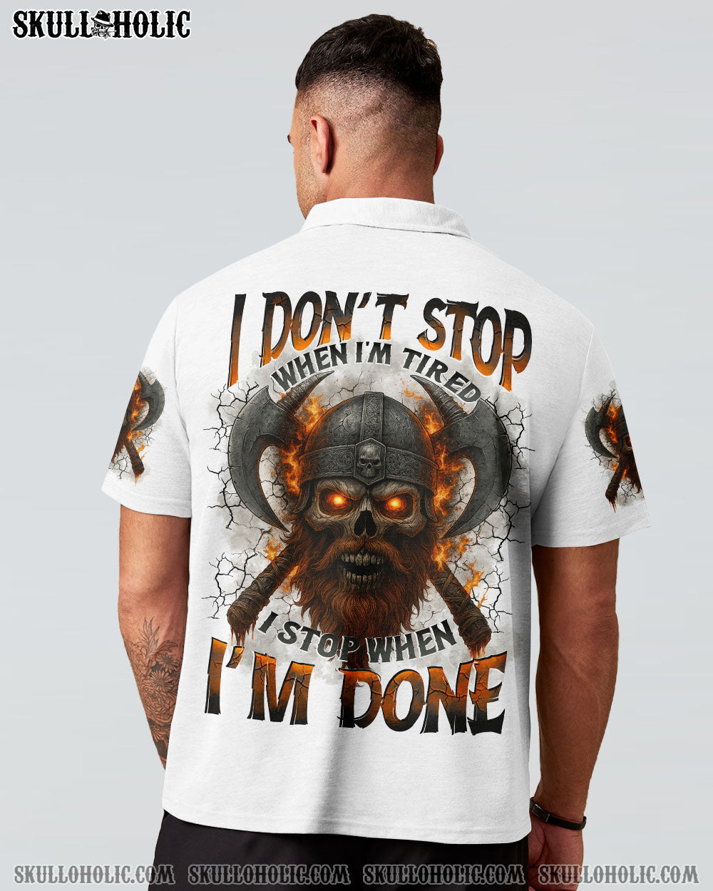 BLISSCORNERS I DON'T STOP WHEN I'M TIRED VIKING SKULL ALL OVER PRINT