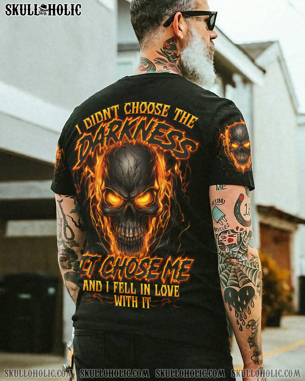 BLISSCORNERS THE DARKNESS CHOOSE ME SKULL ALL OVER PRINT