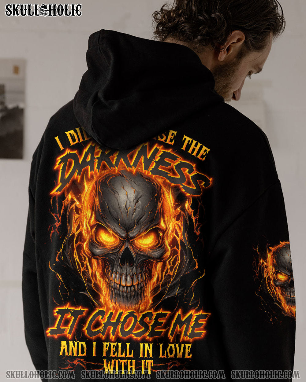 BLISSCORNERS THE DARKNESS CHOOSE ME SKULL ALL OVER PRINT