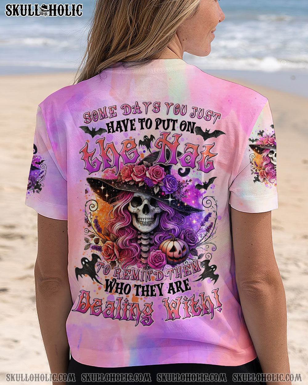 BLISSCORNERS SOME DAYS YOU JUST HAVE TO PUT ON THE HAT WITCH HALLOWEEN ALL OVER PRINT