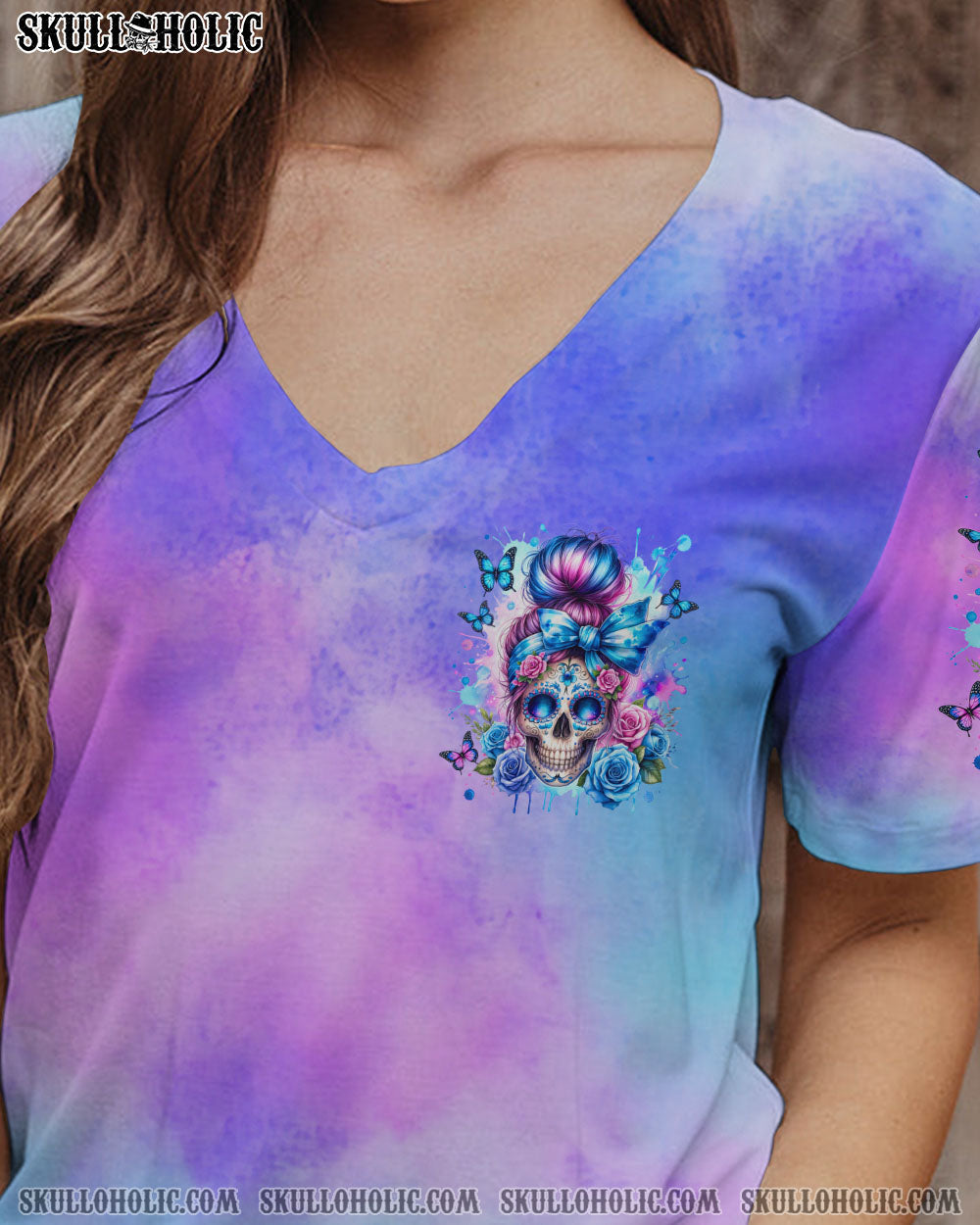 BLISSCORNERS THE GOOD GIRL IN ME MESSY BUN SUNFLOWER ALL OVER PRINT