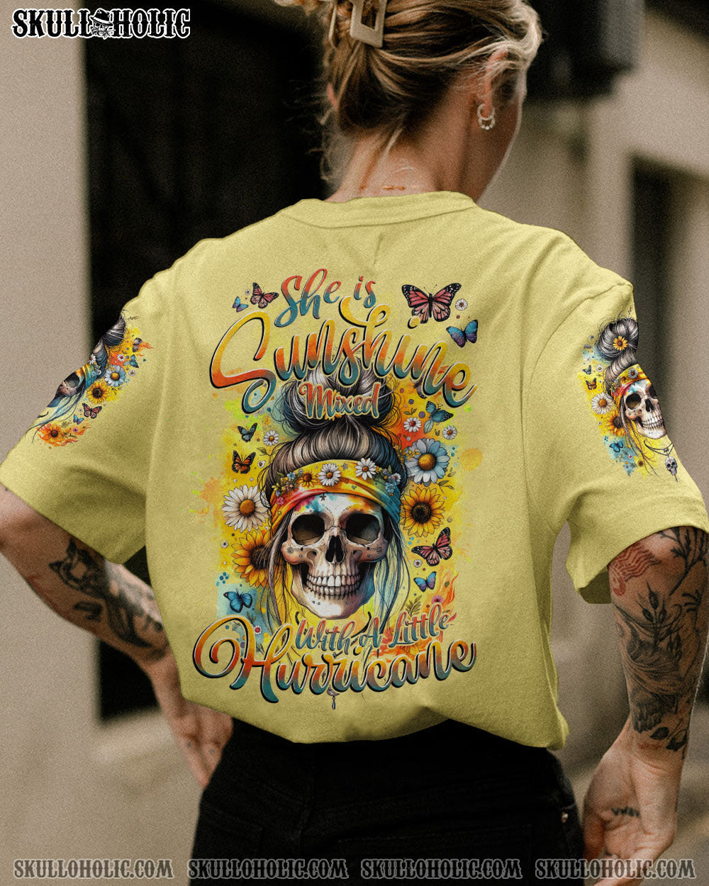 BLISSCORNERS SWEET OFTEN DANGEROUS MESSY BUN ALL OVER PRINT
