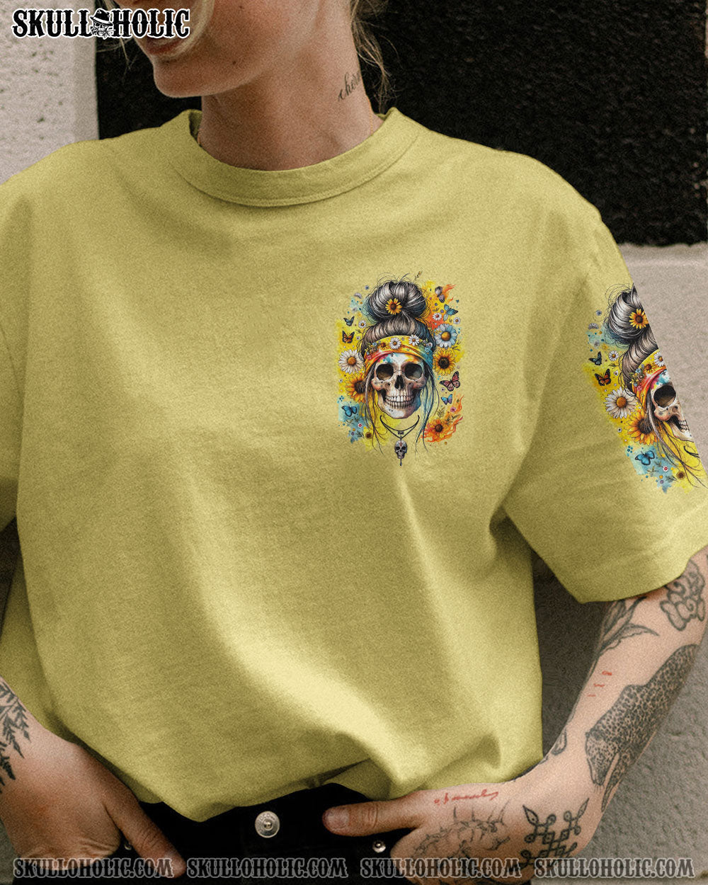 BLISSCORNERS SWEET OFTEN DANGEROUS MESSY BUN ALL OVER PRINT