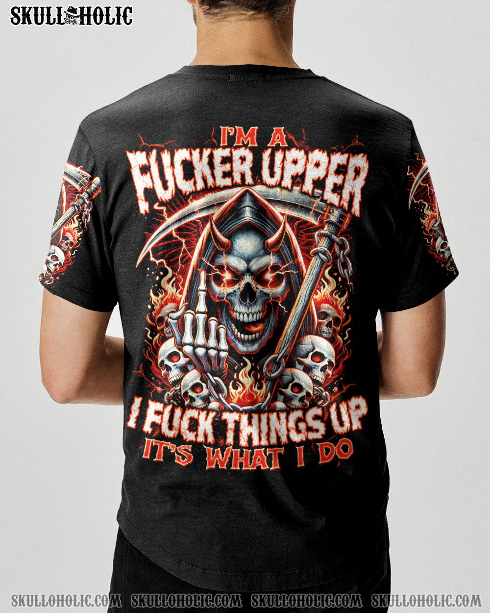BLISSCORNERS IT'S WHAT I DO SKULL ALL OVER PRINT