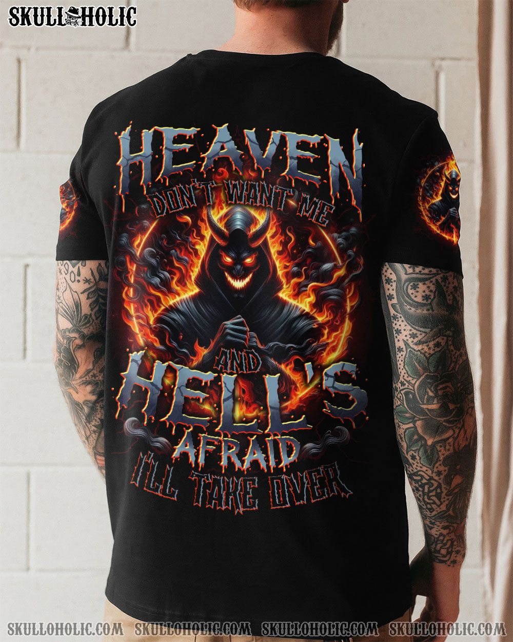 BLISSCORNERS HEAVEN DON'T WANT ME ALL OVER PRINT