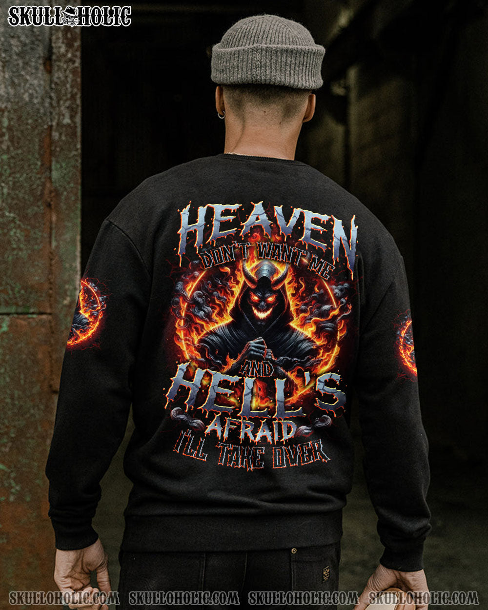 BLISSCORNERS HEAVEN DON'T WANT ME ALL OVER PRINT