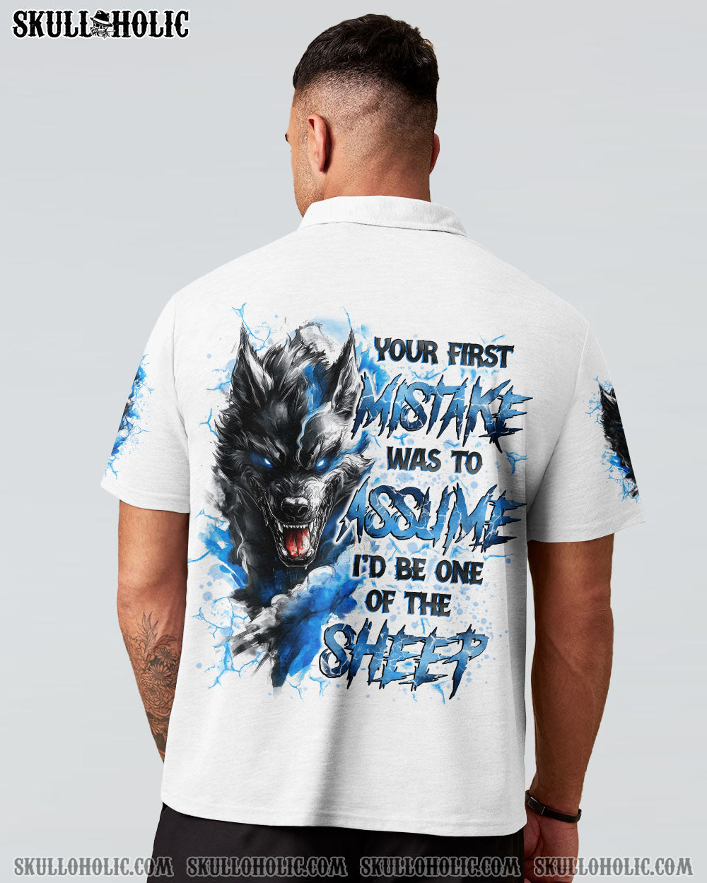 BLISSCORNERS YOUR FIRST MISTAKE WOLF SKULL ALL OVER PRINT
