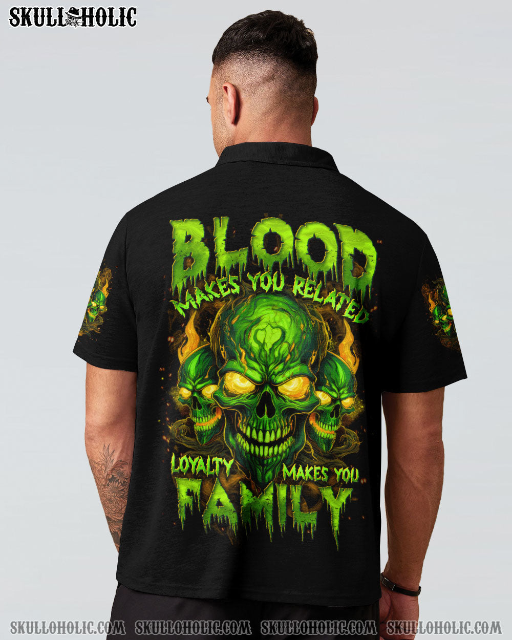 BLISSCORNERS LOYALTY MAKES YOU FAMILY SKULL ALL OVER PRINT