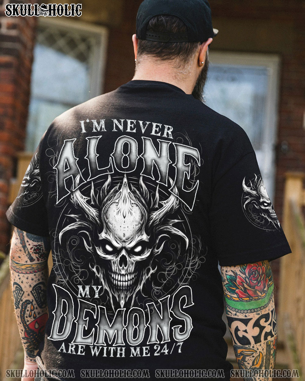 BLISSCORNERS MY DEMONS ARE WITH ME 24/7 ALL OVER PRINT
