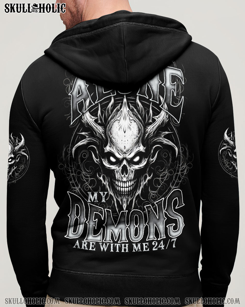 BLISSCORNERS MY DEMONS ARE WITH ME 24/7 ALL OVER PRINT