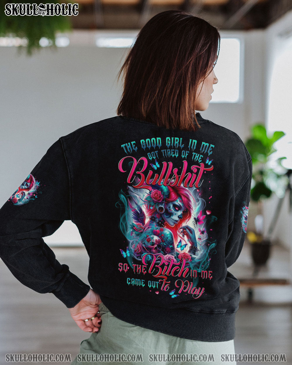 BLISSCORNERS THE GOOD GIRL IN ME ALL OVER PRINT