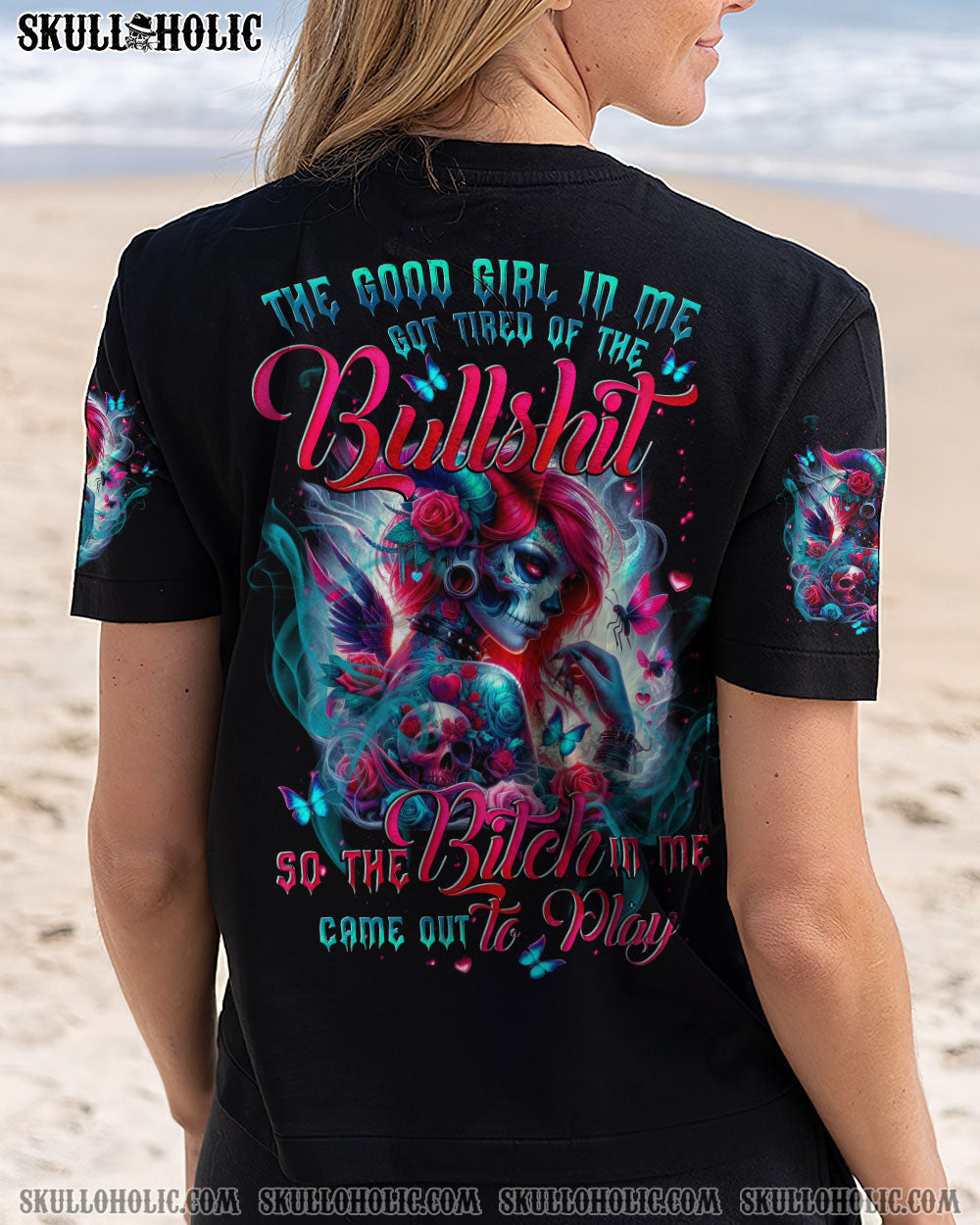 BLISSCORNERS THE GOOD GIRL IN ME ALL OVER PRINT