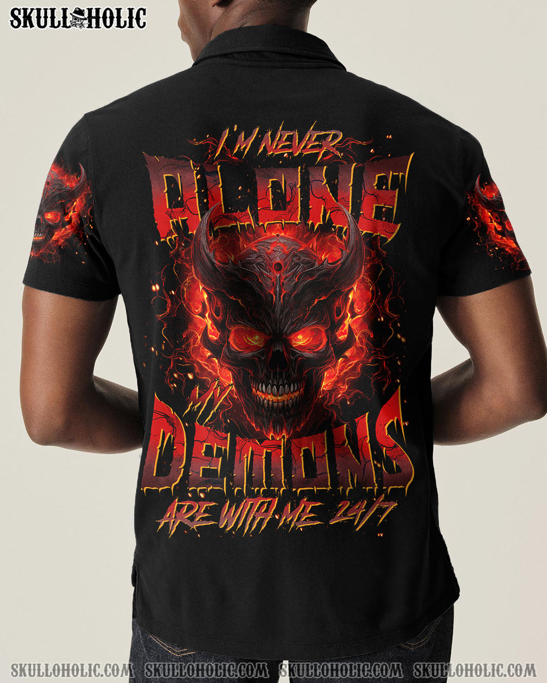 BLISSCORNERS I'M NEVER ALONE DEMONS ALL OVER PRINT