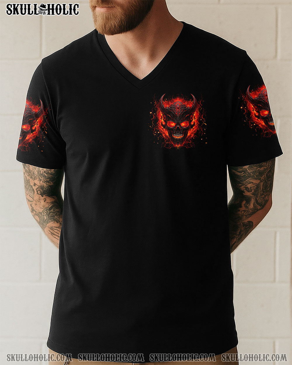 BLISSCORNERS I'M NEVER ALONE DEMONS ALL OVER PRINT