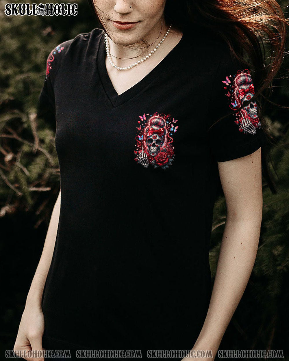 BLISSCORNERS THE GOOD GIRL IN ME MESSY BUN ALL OVER PRINT