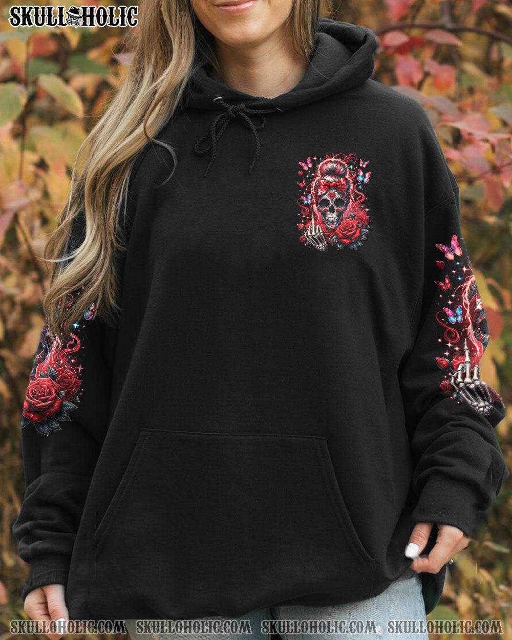 BLISSCORNERS THE GOOD GIRL IN ME MESSY BUN ALL OVER PRINT