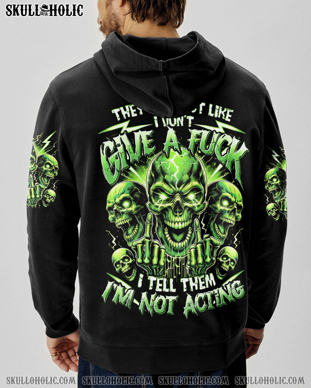 BLISSCORNERS I'M NOT ACTING SKULL ALL OVER PRINT