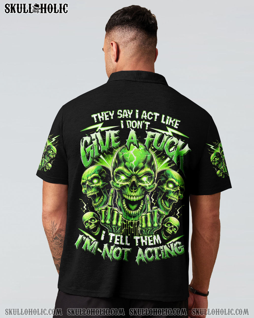 BLISSCORNERS I'M NOT ACTING SKULL ALL OVER PRINT